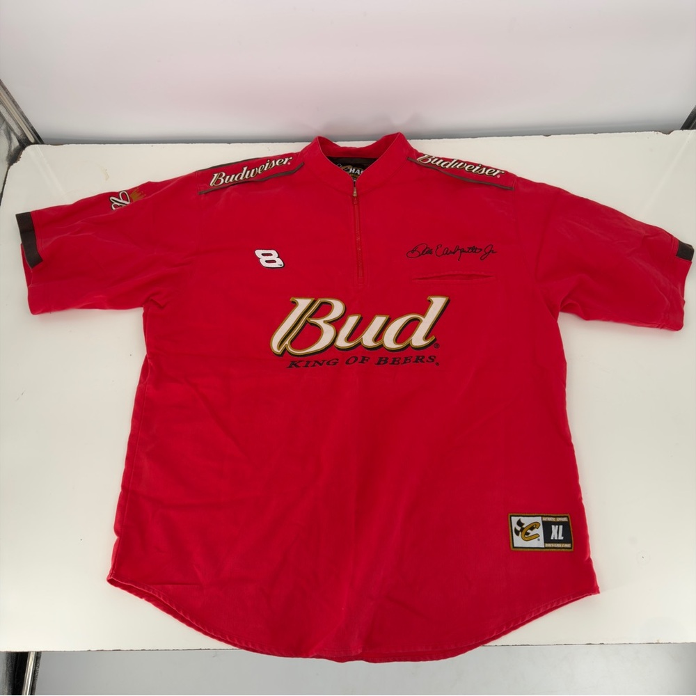 Chase Authentic’s Vintage Dale Earnhardt Jr #8 Budweiser Jersey Shirt Sz XL Mens